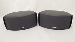 Pair, Bose 321 Speakers (Graphite/ Black). The speakers looks excellent.