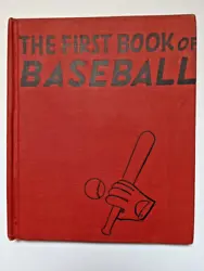 The First Book of Baseball by Benjamin Brewster. Hardcover Book, Revised Edition, 1st Printing.