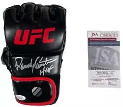 RANDY COUTURE Autographed SIGNED UFC Fight GLOVE (1) HOF JSA WITNESS CERTIFIED
