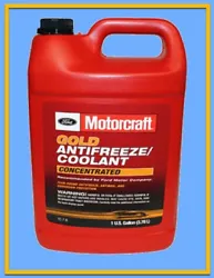 1 Gallon Engine Coolant/Antifreeze MOTORCRAFT VC7B GOLD Concentrated. Mixing of engine coolants may harm your engines...