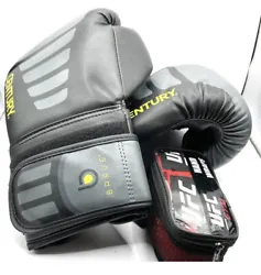 Unisex 14 oz kickboxing boxing bag gloves Brave Century and UFC hand wraps.