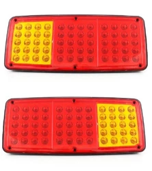 Feux de châssis de remorque de camion de queue arrière de 12V LED 60 LED à lintérieur de chaque lampe 3 chambres -...