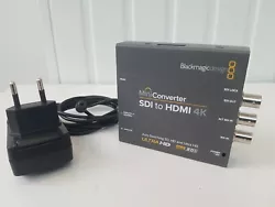 BlackMagic Design Mini Converter SDI to HDMI 4K ULTRA HD 6G SDI auto switching SD, HD and Ultra HD.