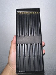 5 Pairs Chineses Engraving Chopsticks Sushi Sticks Reusable Set NEW.
