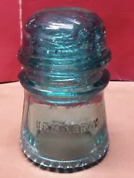 Vintage Antique Hemingray No 16 Blue Green Aqua Glass Insulator USA. H9  Its in very good condition, with no cracks or...