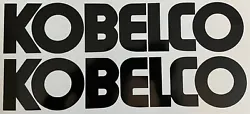 Kobelco Equipment - 18” Inch Sticker Decal Logo - Set Of 2 Black Excavator.