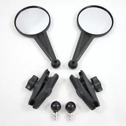 DoubleTake Pair Enduro Mirror with 3” Long Aluminum RAM Arm and Ball Stud. (2 Mirror Sets for 1 Left & 1 Right). From...