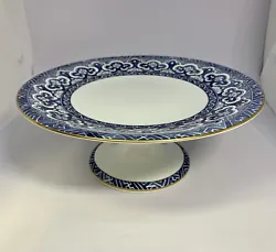 ⭐️Rare Ralph Lauren Wedgwood Empire 9” Pedestal Cake Stand Footed Plate. Beautiful, very nice condition. No chips...