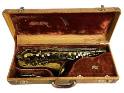 1945-50 King Zephyr Alto Saxophone Vintage With Original Box & Accesories. Description: UsedNEEDS RUBBER PADS UNDER...