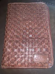 COLE HAAN Whiskey Weave Kindle Protective Cover/Case. In very good condition Some very light wear around the corner...