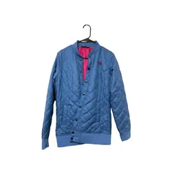 THE NORTH FACE BLUE JACKET, WOMEM SMALL, LINED. Pit to pit 20”Length 28”