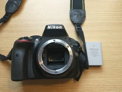 Nikon D D3300 24.2MP Digital SLR Camera - Black (Body Only). Battery and neck strap included. Display has some minor...