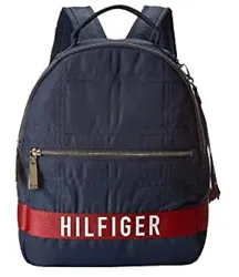 Tommy Hilfiger Navy Malena Quilted Backpack The trend-right Tommy Hilfiger Malena Quilted Backpack features a...