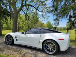 2013 ZR1 Coupe - BEAUTIFUL AND RARE 60th Anniversary Edition Arctic White with 60th Stripe Package and Blue Interior...