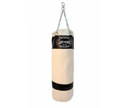 The canvas punching bag is heavy duty made and will not give up on you that easily. Pro Quality Heavy Duty Black Canvas...