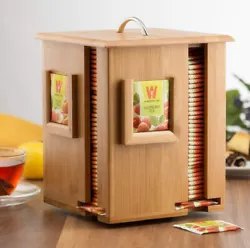 Smooth & Natural Bamboo: The tea Boxs made from solid bamboo, a renewable resource which saves hardwood forests and is...