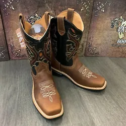 YOU ARE BUYING HIGH QUALITY RODEO GENUINE LEATHER BOOTS! OVER 7,000 PAIRS SOLD AND GOING! RUBBER SOLES FOR LONGER...