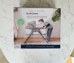 Baby Delight Go with Me Slumber Deluxe Portable Rocking Bassinet, Charcoal Tweed. Brand new - never used - will ship in...