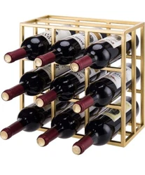 Featuring 9 slots for storing wine bottles, this display stand is perfect for your kitchen counter or on the floor to...