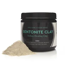 This product is 100% sodium bentonite clay in a fine powder form that is easy to blend into facial masks and peels.