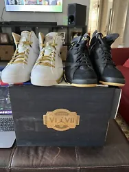 Air Jordan GMP pack vi 6 vii 7 gold white black pack golden moments. Selling some of my collection. Please reach out if...