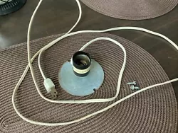 vintage empire blowmold lamp light socket chord takes 25 watt full size bulb.  Used from estate I tried it and works...