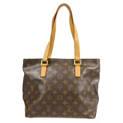 Number : VI0013. SKU Number : 160126 (23) zqi. LOUIS VUITTON CABAS PIANO HAND TOTE BAG MONOGRAM M51148. Cracks in the...