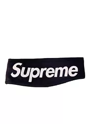 PRE-OWNED SUPREME FLEECE HEADBAND BLACK WHITE FW13 RARE. •7/10 condition •lots of life left •purchased from...
