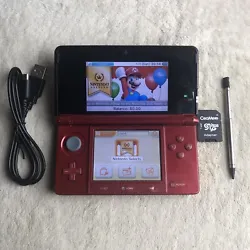 Including- used 3DS console - Stylus- USB charger- 32GB SD CardThe shell shows some minor wear but doesnt effect...
