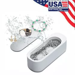 Type: Ultrasonic Cleaner. 1X Ultrasonic Cleaner For Jewelry Glasses. Install 2 AAA batteries at the bottom of the...