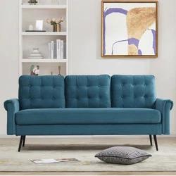 Perfect for the living room, bedroom, office, or lounge area, this sofa is enriched with a tailored profile, separate...