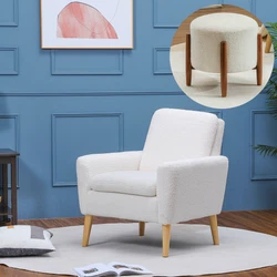 【Ingenious Design】The footstool is built around a wooden footstool bracket footrestza,all of this stitching is...