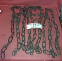 Wrought Iron Antique Lamp Chain Lot.