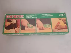 Ancien jeu Matador , meccano autrichien bois : boite 002 rare Outils. 4 boîtes dispo dont une est abîmée... Rare en...