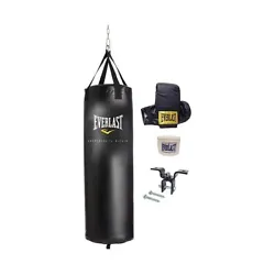 Includes lightweight punching bag. The Everlast boxing and training set is your key to fitness and boxing skills. It is...
