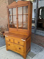 Antique Secretary Desk Bookcase made in the Williams Port area of Pennsylvania using local wood.  Craftsman copy of a...