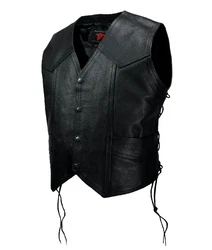 2 inside concealed gun pockets made of special heavy duty leather with built-in holsters and snap closure. Made of...