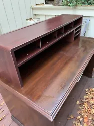 desk with hutch, Water Damaged.