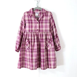 Cute retro 80s 90s vtg comfy cozy cute grunge. two patch pockets on the skirt - tie back waist. girls size 5 - chest 25...