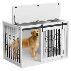 【DETACHABLE DIVIDER】Dog crate has a movable position or removable partition inside. You can have 2 dogs at the same...