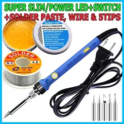 Clean soldering iron tip and 