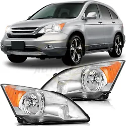 Product Detail： Lens Color:Clear Housing Color:Chrome High Beam:9003 Low Beam:9003 (Bulbs Not Included) Plug &...