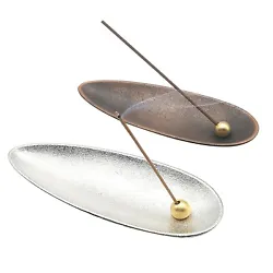 An alloy incense holder that allows you to insert stick-type incense sticks or incense into the holes and enjoy the...