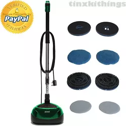 This Portable Electric Floor Machine Cleaner - buffing pad, polishing pad, brush - 9cleaning width - bare floor,...
