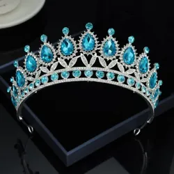 Add romantic charm to your bridal up-do with this beautiful Tiara. Material: Alloy, Rhinestone. Well crafted wedding...