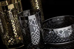 Marrakesh by Roberto Cavalli. and finished with a monogram of the iconic Roberto Cavalli logo. Set of two Wine Glasses....