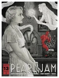 This limited edition Pearl Jam concert poster features stunning artwork by Timothy Pittides, showcasing the bands...