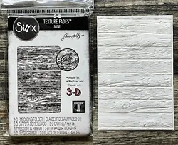 For best results, spray fine water mist onto material before use. Sizzix item #665460. The Mini Lumber Texture Fades...