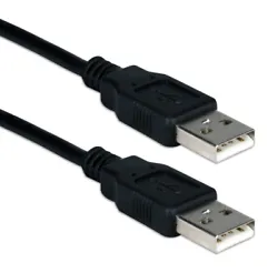 This cable connects your computer to any USB device with Type A female port. (Connectors: Type A Male to Male; Length:...