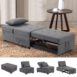 Set up a cozy spot for overnight guests without sacrificing style with this crisp and contemporary ottoman futon bed....